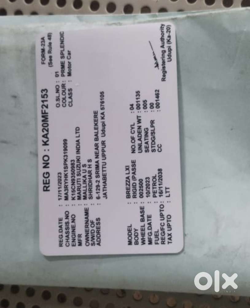 Maruti Suzuki Brezza 1.5 Lxi Smart Hybrid, 2023, Petrol