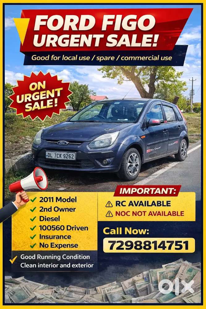 Ford Figo 2011 Diesel  Well Maintained  Urgent Sale  Best Price