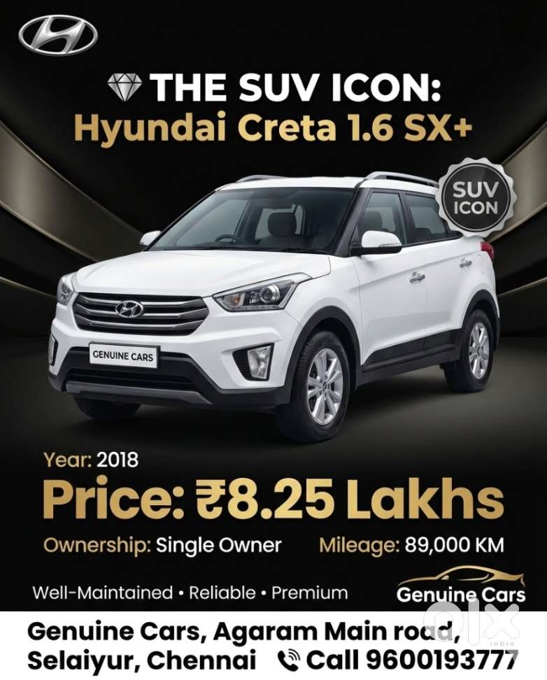 Hyundai Creta 1.6 Sx Plus, 2018, Petrol
