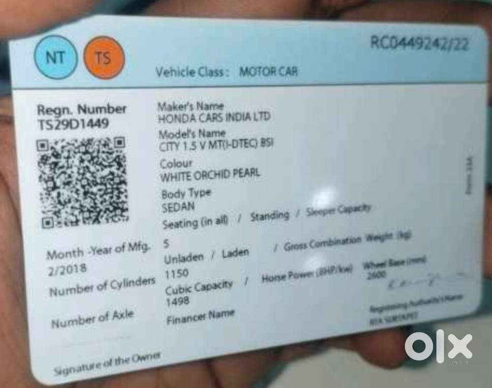 Honda City I-vtec V, 2018, Diesel