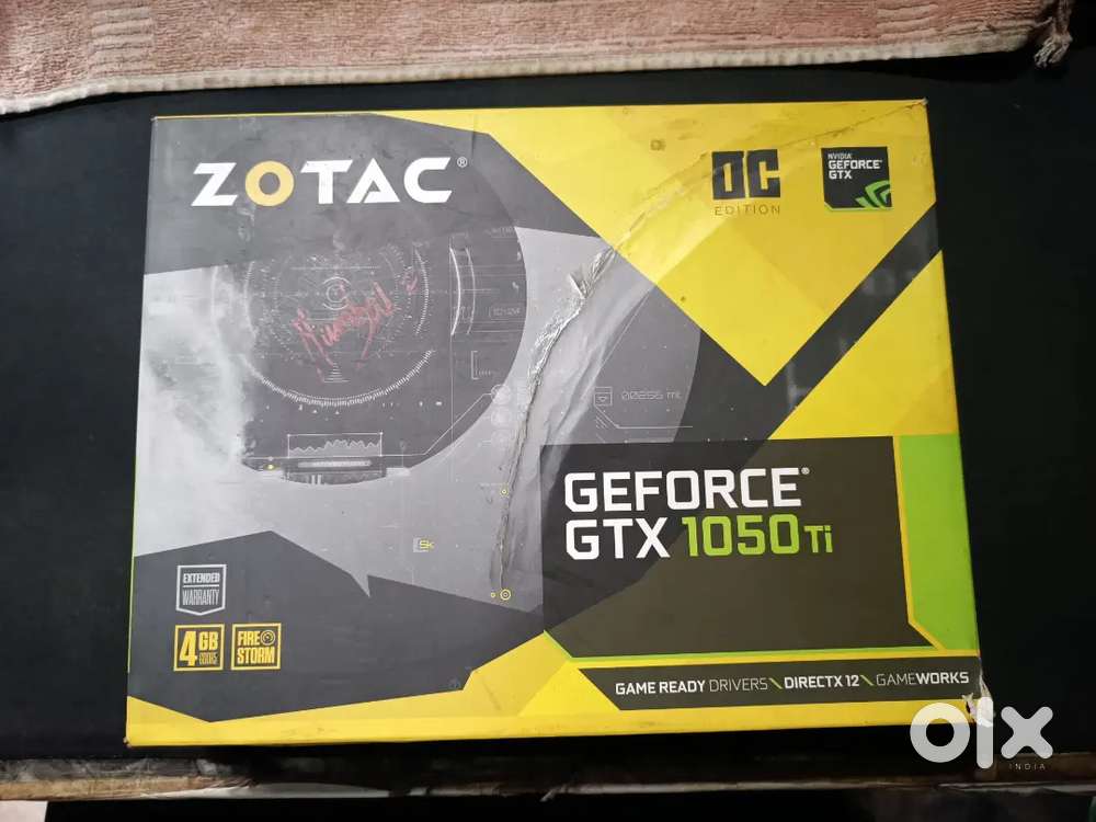 Zotac GeForce GTX 1050 Ti 4GB GDDR5 Graphics Card &ndash; Mint Condition