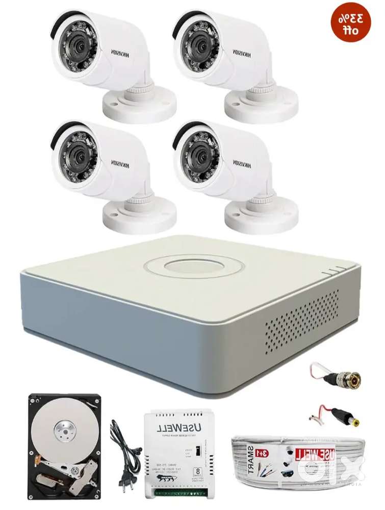 Hikvision 4MP HD full set up with 1 year warranty