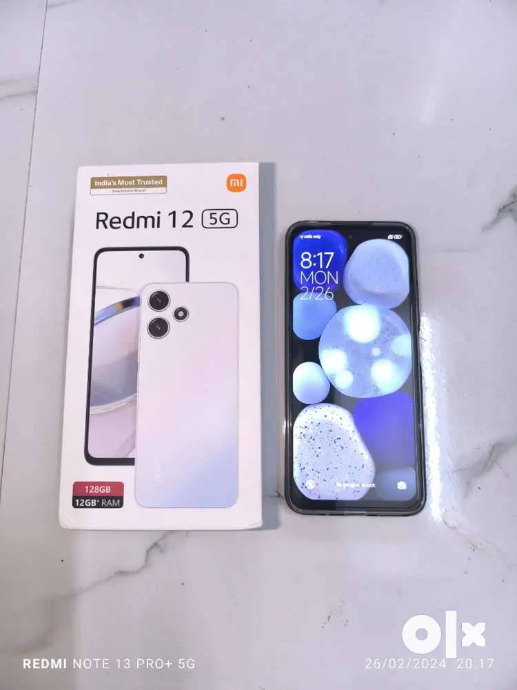 Buy, Shop, Compare Redmi Mobile 12 5G 8GB RAM 256GB,Moonstone Silver  (R125G8256GB) Mobile Phones at EMI Online Shopping