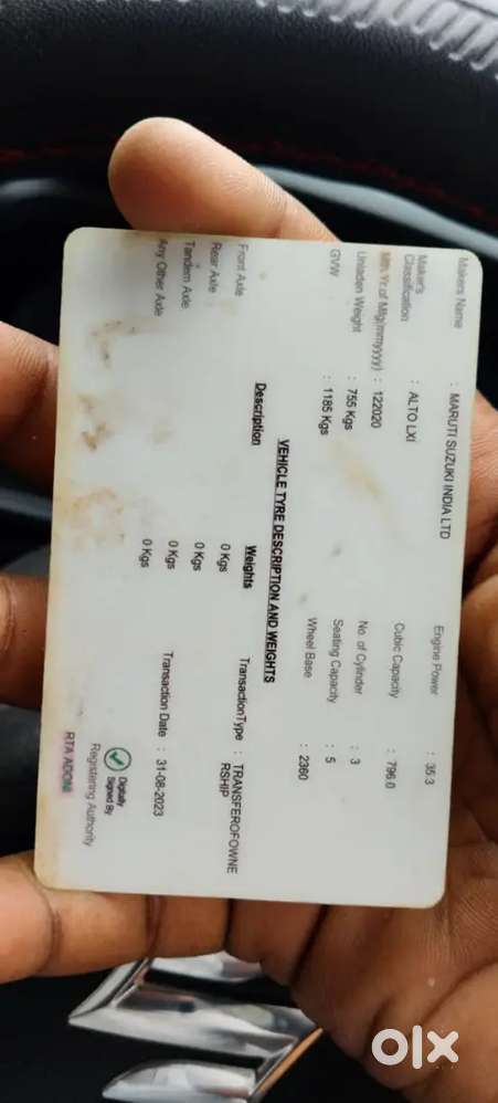Maruti Suzuki Alto Lxi 6th Year
