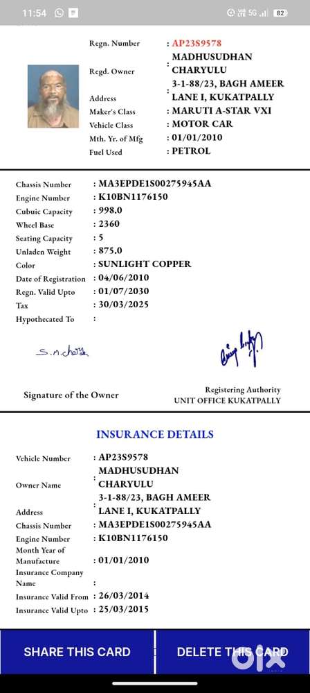 Maruti Suzuki A-star Vxi, 2010, Petrol