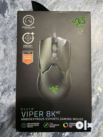  Razer Viper 8K Hz - Ambidextrous E-Sport Gaming Mouse