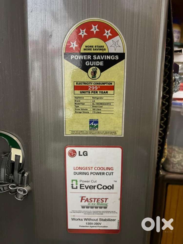 LG 4 star refrigerator