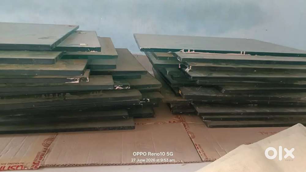Complete Shop Display Rack Setup - 62 Glass Shelves & Channels Bracket