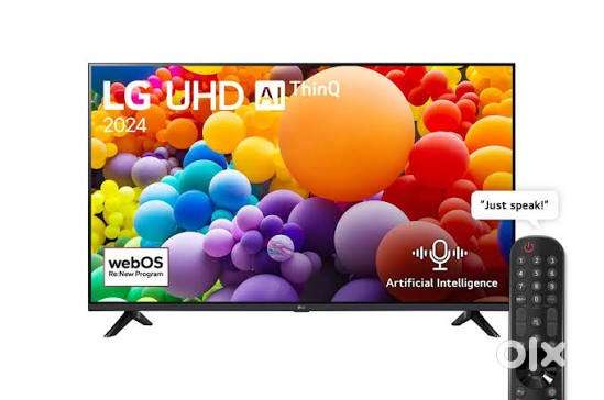 50 inch lg webos Qled tv frameless 4k with magic voice remote new