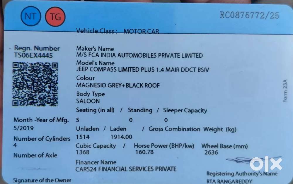 Jeep Compass 1.4 Limited, 2019, Petrol