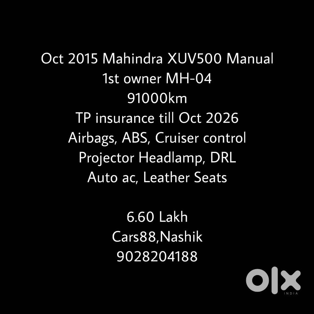 Mahindra Xuv500, 2015, Diesel