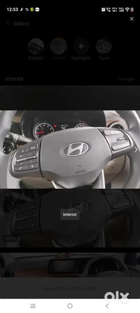 2023 Hyundai Aura Sx 1.2 Cng (manual)  First Owner  34,700 Km  Exce