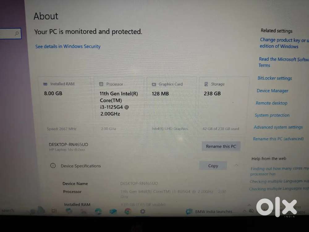 Urgently Selling my HP Laptop