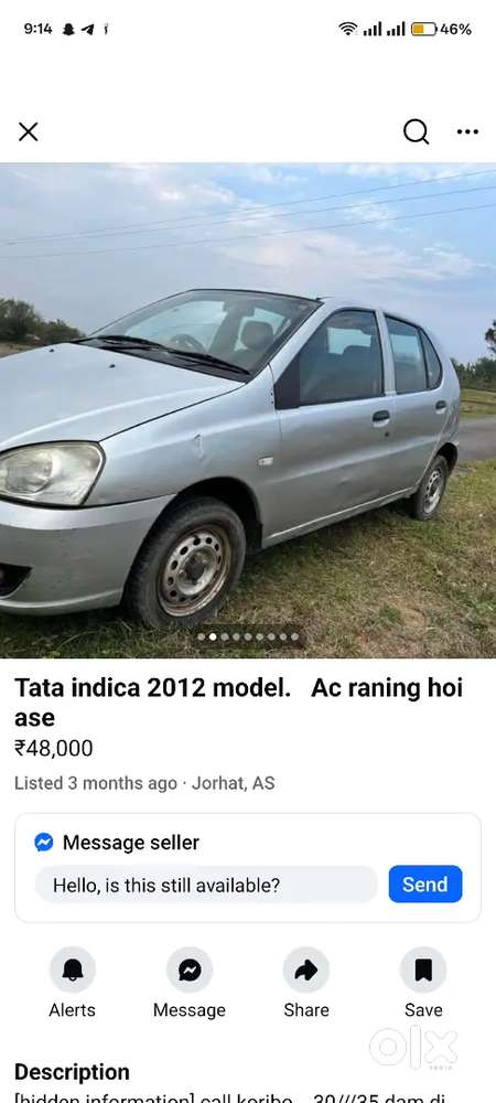 Tata Indica V2 Diesel 2012