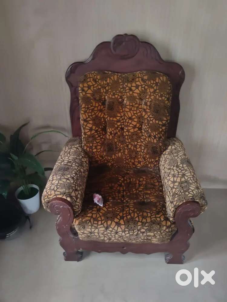 Wooden Armchair Cushion Set