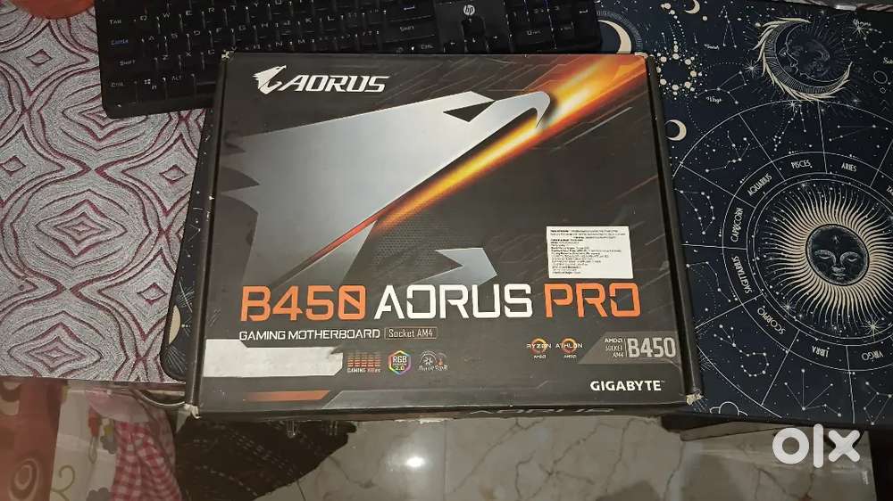 Gigabyte B450 Aorus Pro Am4 Motherboard Ddr4 supported