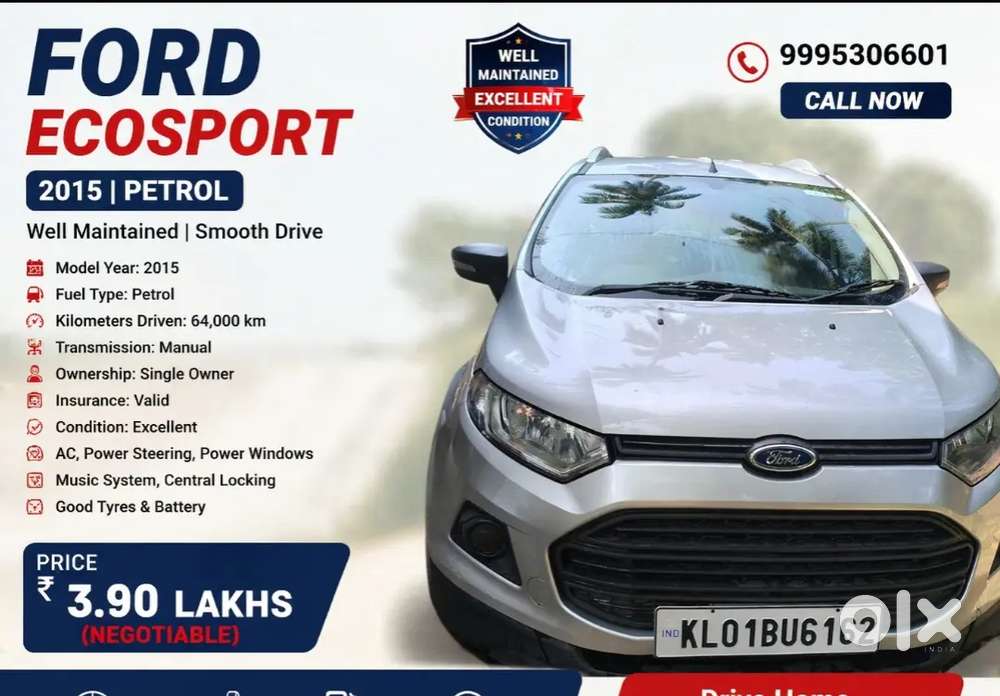 Ford Ecosport 2015 Pertrol For Sale