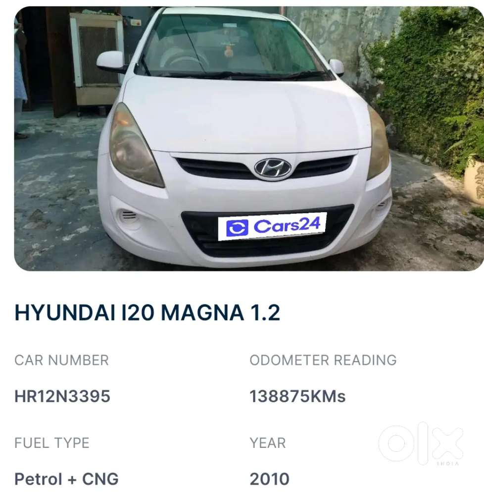 Hyundai I20 Patrol Plus Cng Model 2010  Under Passing  2030