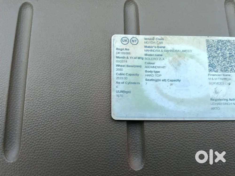 Mahindra Bolero 1.5 Zlx 2014