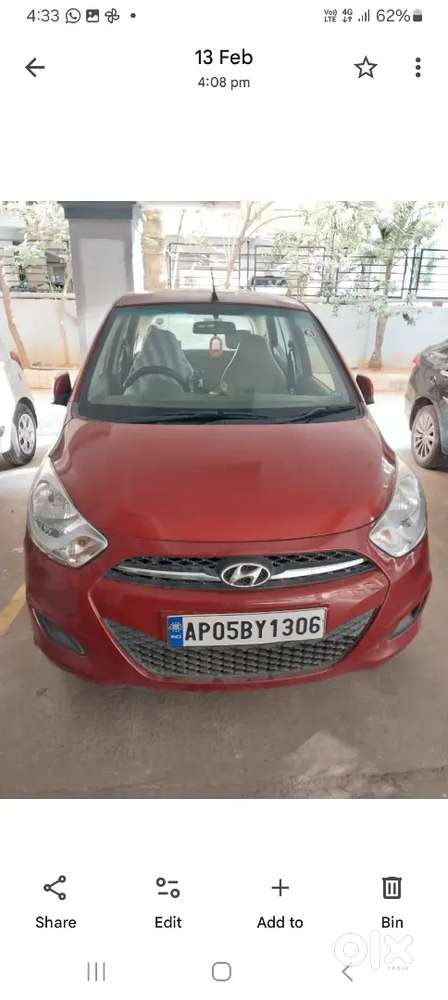 I 10, Sportz 1.2 Kappa Colour Granite Red