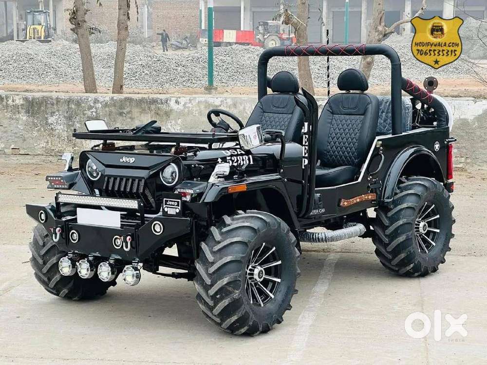 Modified Convertible Jeep  Premium Alloy Wheels  Jeep India