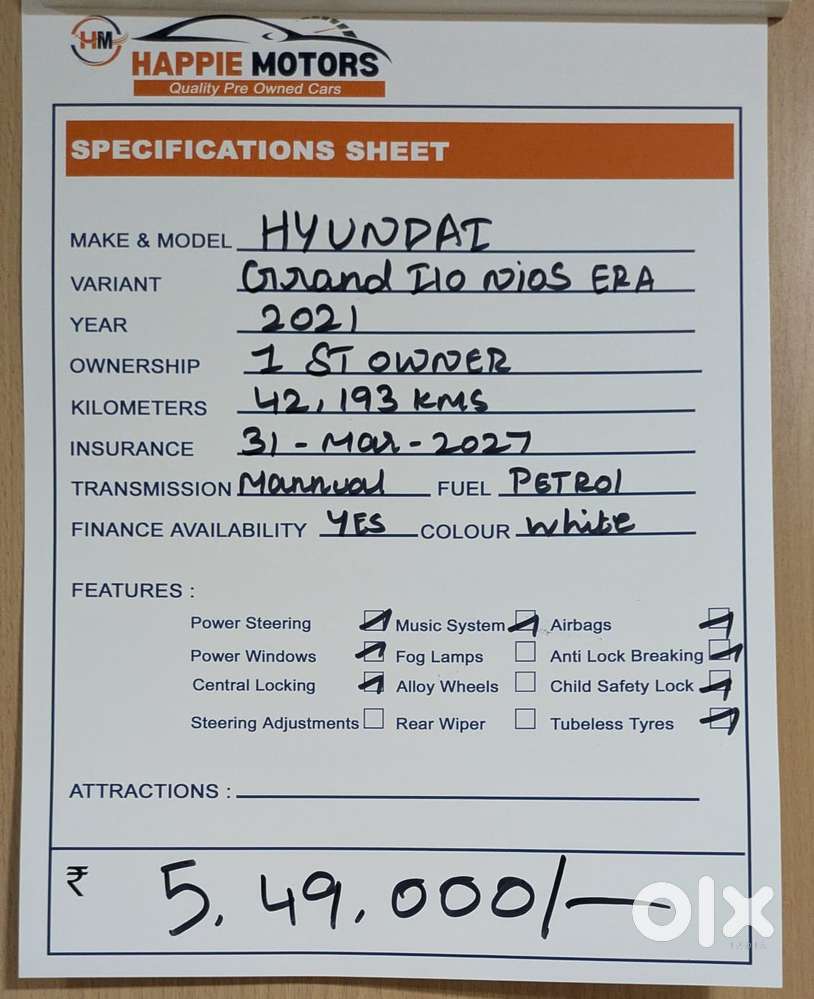 Hyundai Grand I10 Nios Era, 2021, Petrol