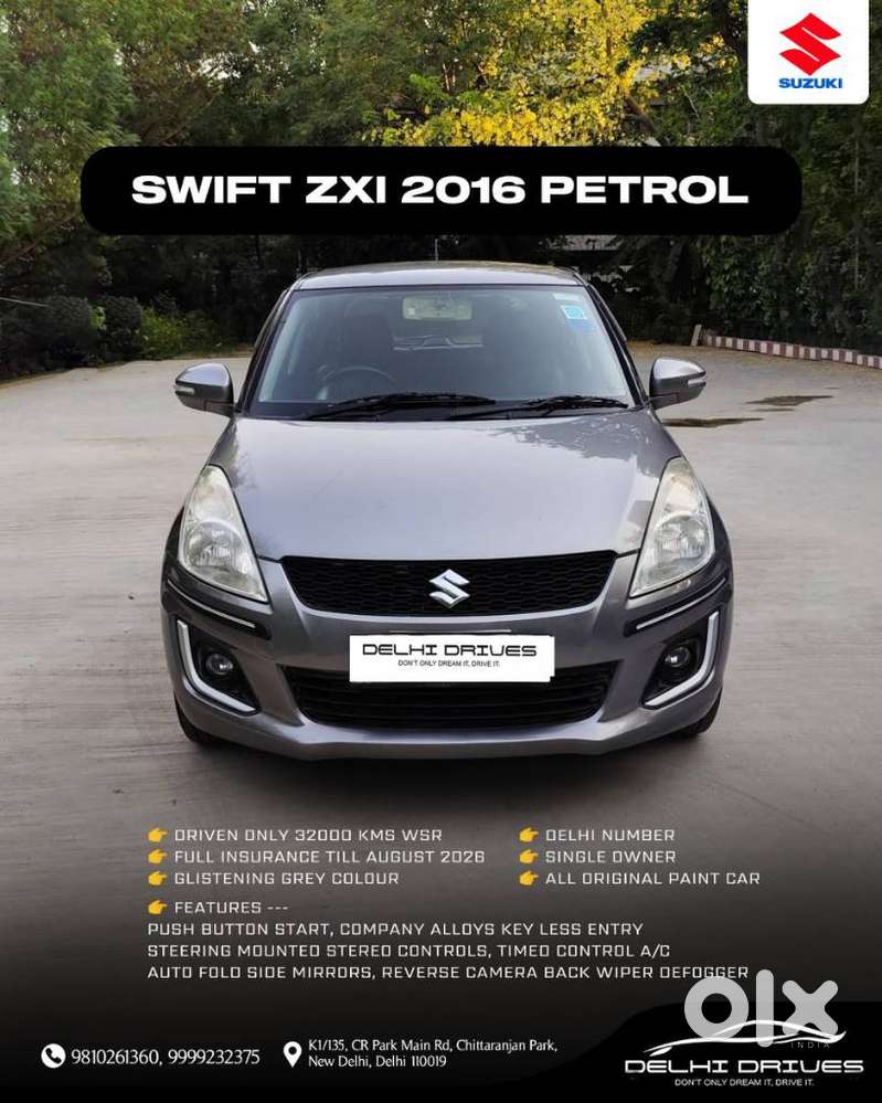 Maruti Suzuki Swift Zxi, 2016, Petrol