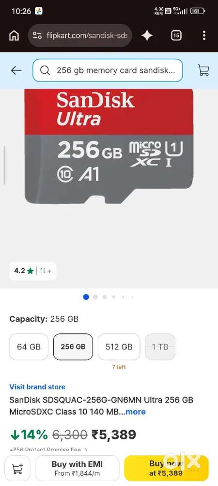SanDisk Ultra 256GB MicroSDXC &ndash; Brand New.