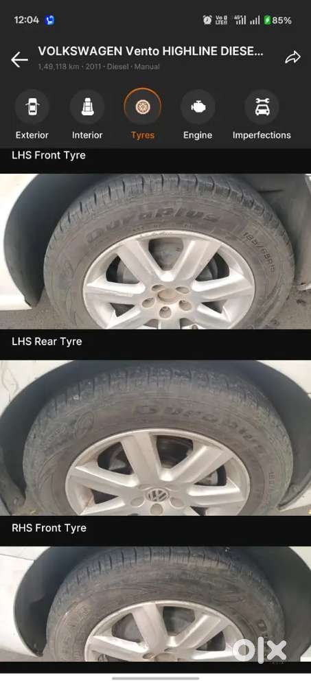 Volkswagen Vento Diesel Highline 2011 Car
