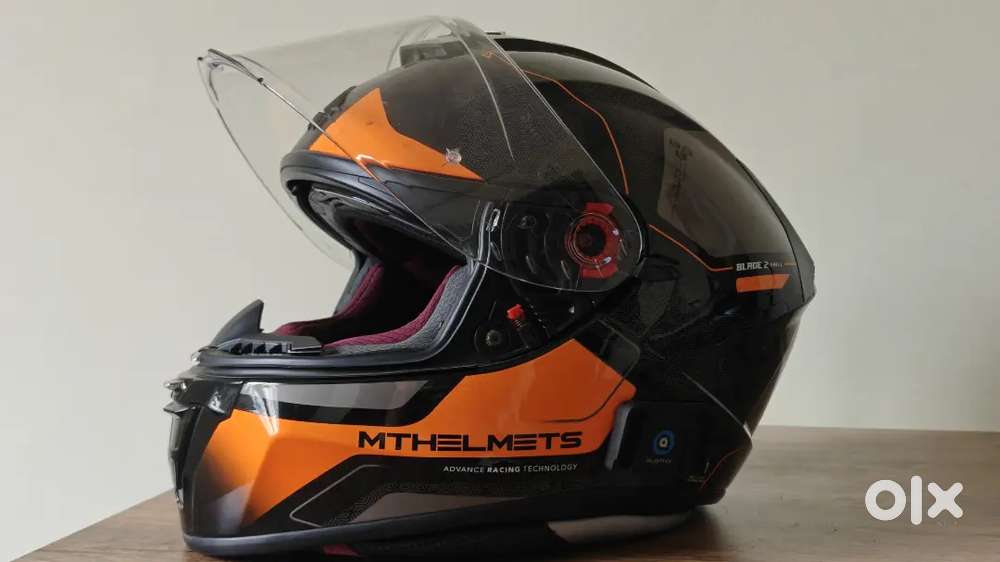 MT Helmet Blade with Dual Visor and Bluetooth provision Spare