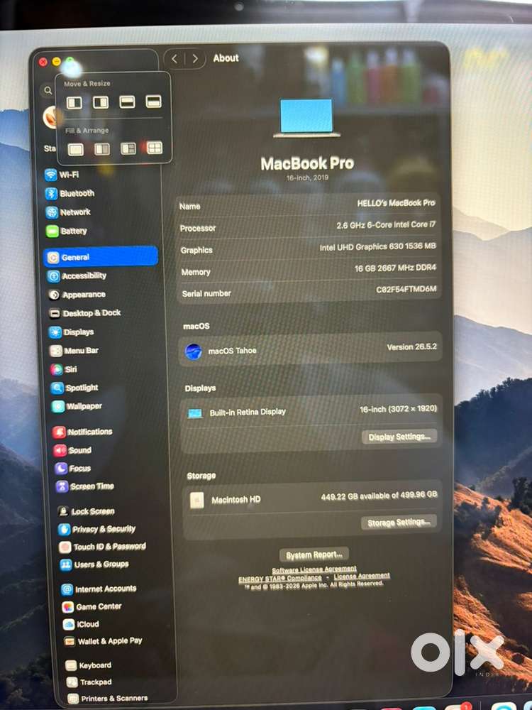 Macbook pro 16” inch