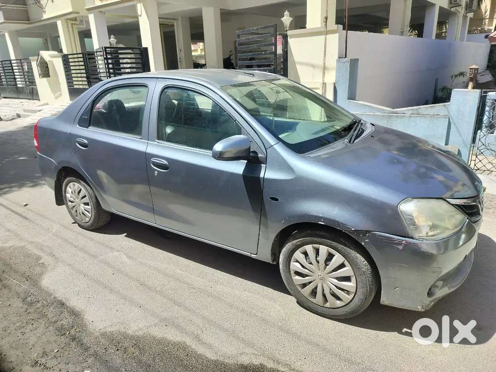 Toyota Etios Gd Diesel In Good Condition  Grey Color White Board Car