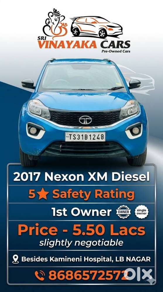 Tata Nexon 1.5 Revotorq Xm, 2017, Diesel