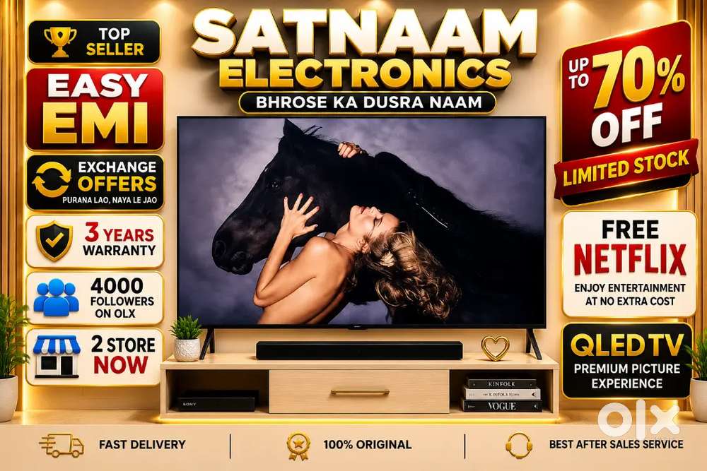 NEW BRAND LED TV 70% OFF TODAY OFFER ONLY 3 YEARS WARRANTY 4K ULTRA