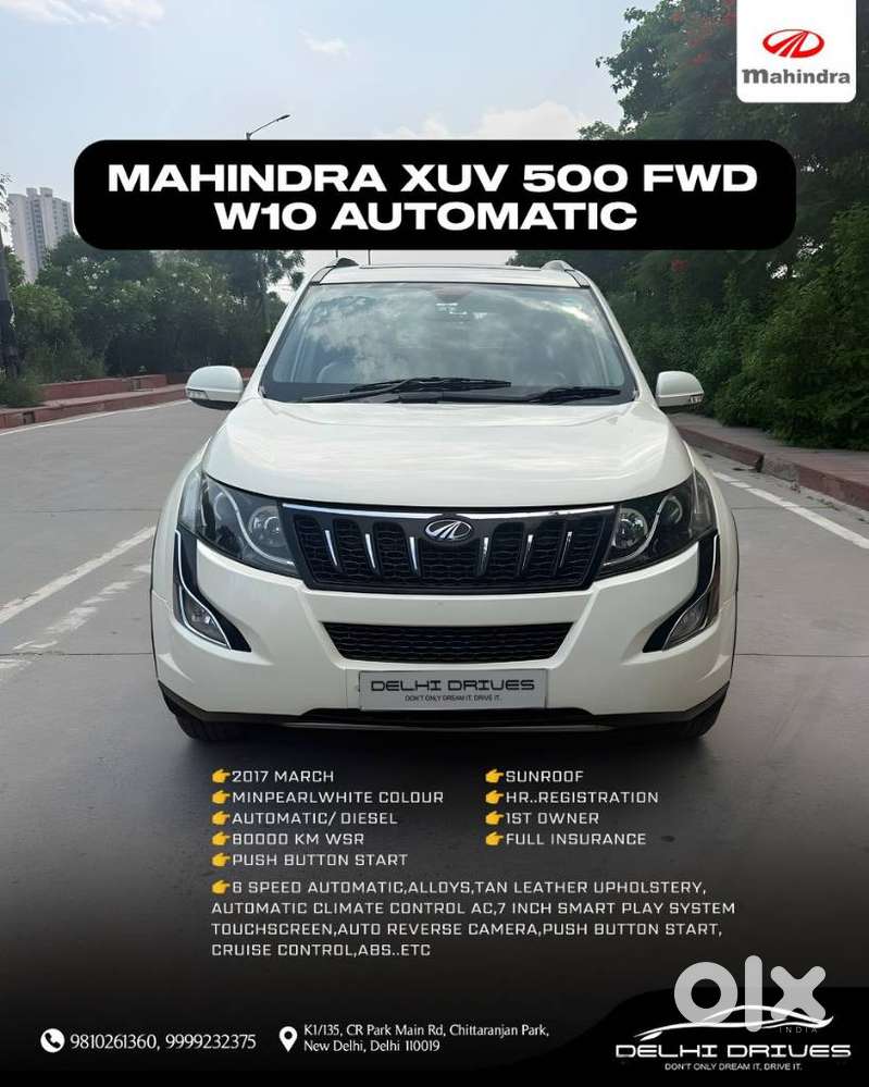 Mahindra Xuv500 At W10 Fwd, 2017, Diesel