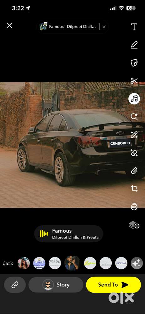 Chevrolet Cruze Ltz 2015 Diesel 71000 Km Driven