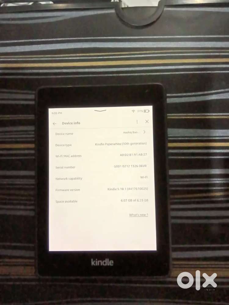 Amazon Kindle Paperwhite (10th Gen) | 8 GB with Flip Cover and Pen