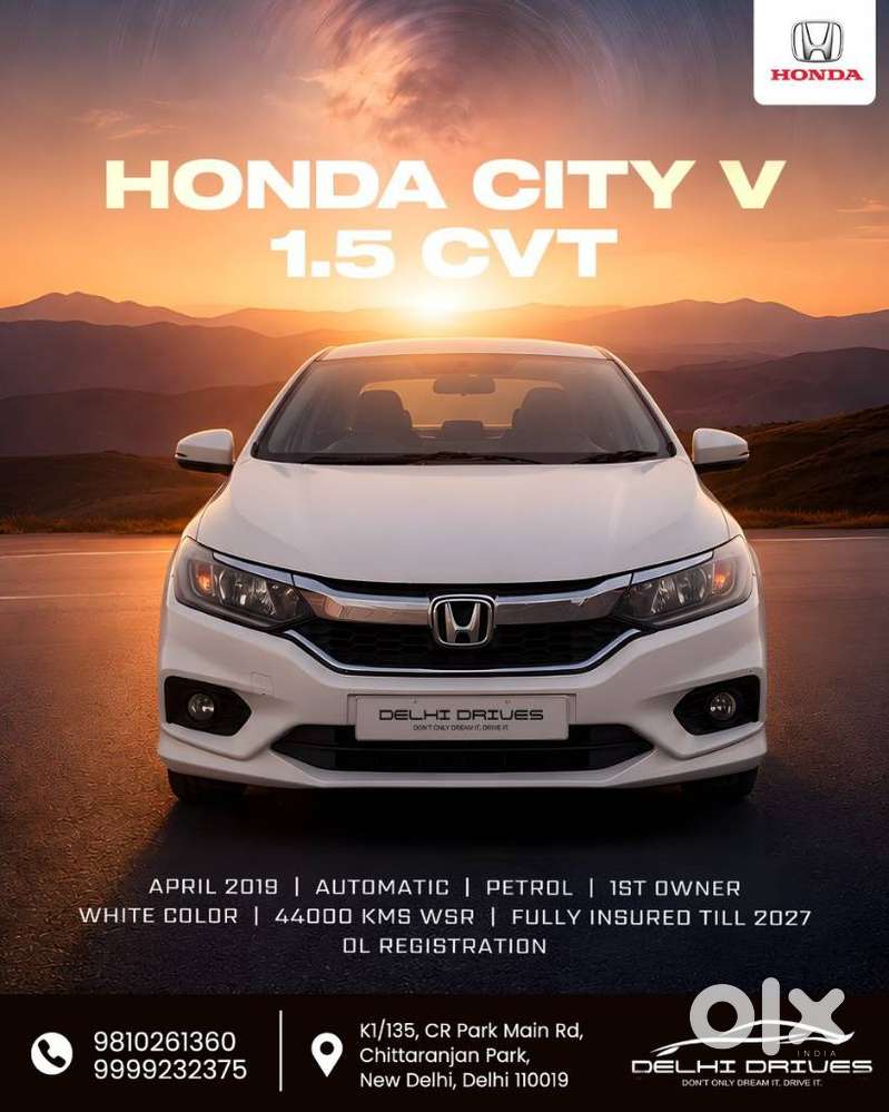 Honda City V Petrol Cvt, 2019, Petrol