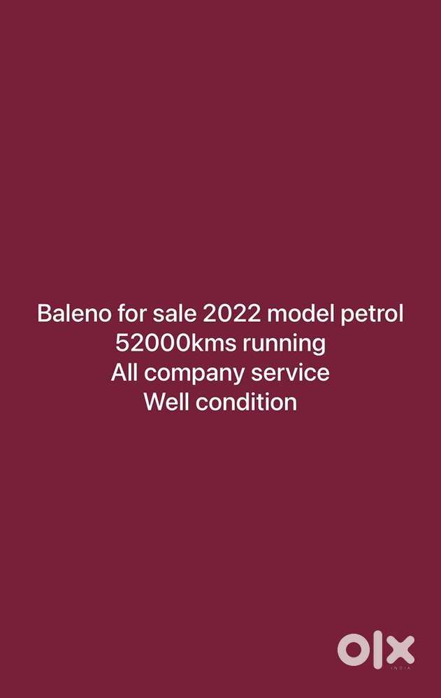 Maruti Suzuki Baleno 2022 Petrol Well Maintained All Company Service