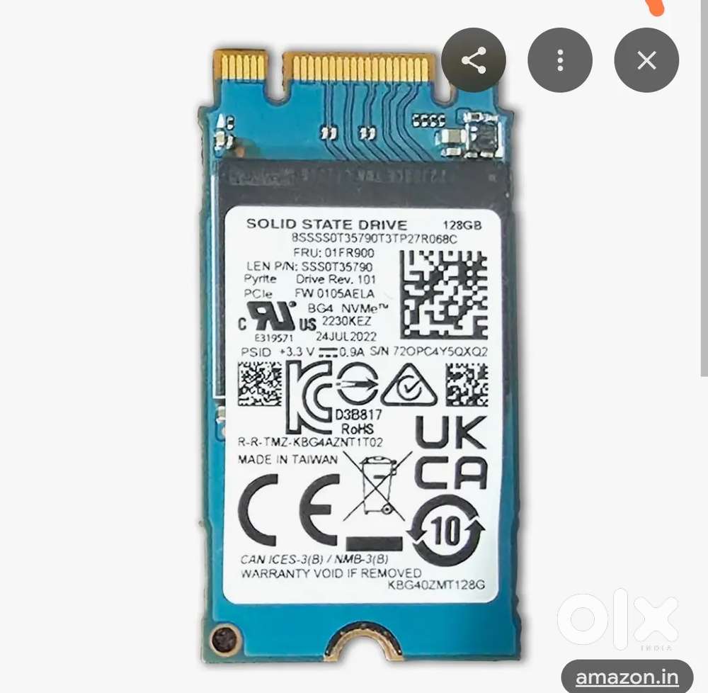 128 GB M2 SSD