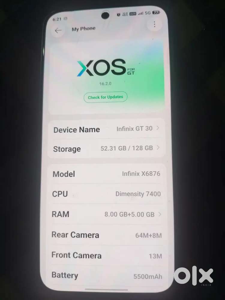 Infinix gt 30 8/128