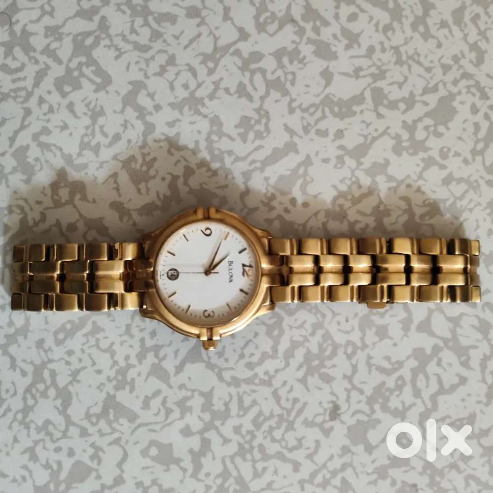 Gold toned Bulove whatch