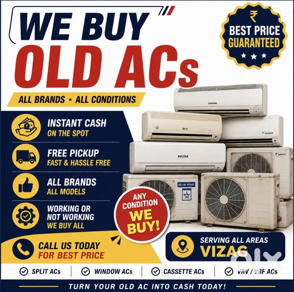We buy old acs in vizag