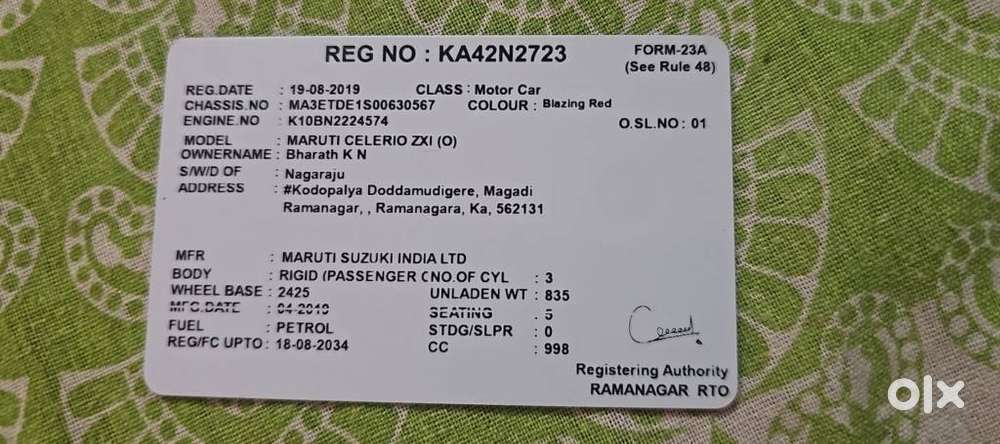 Maruti Suzuki Celerio Zxi(o) Mt, 2019, Petrol