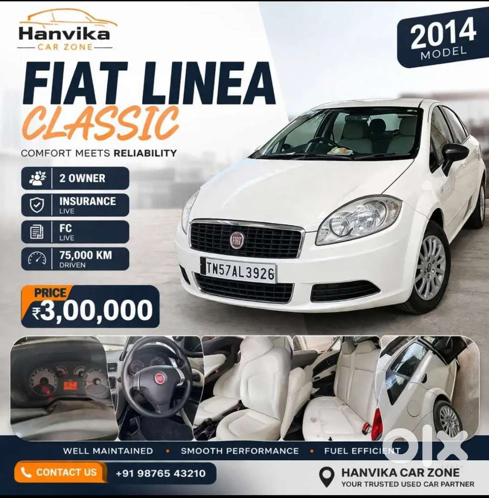 Fiat Linea 2014 Petrol Well Maintained