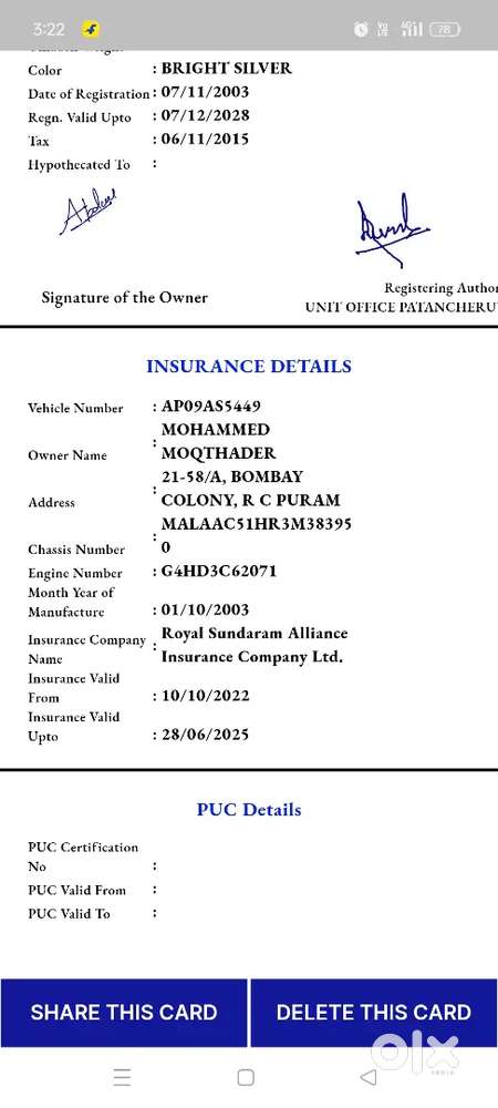 Hyundai Santro Xing 2003 Petrol 059595 Km Driven