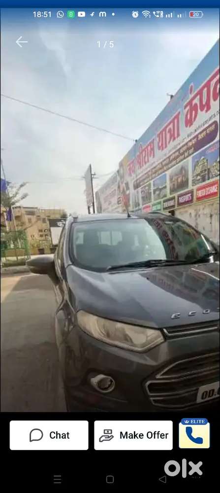 Ford Ecosport 2014 Diesel Manual 3rd Owner