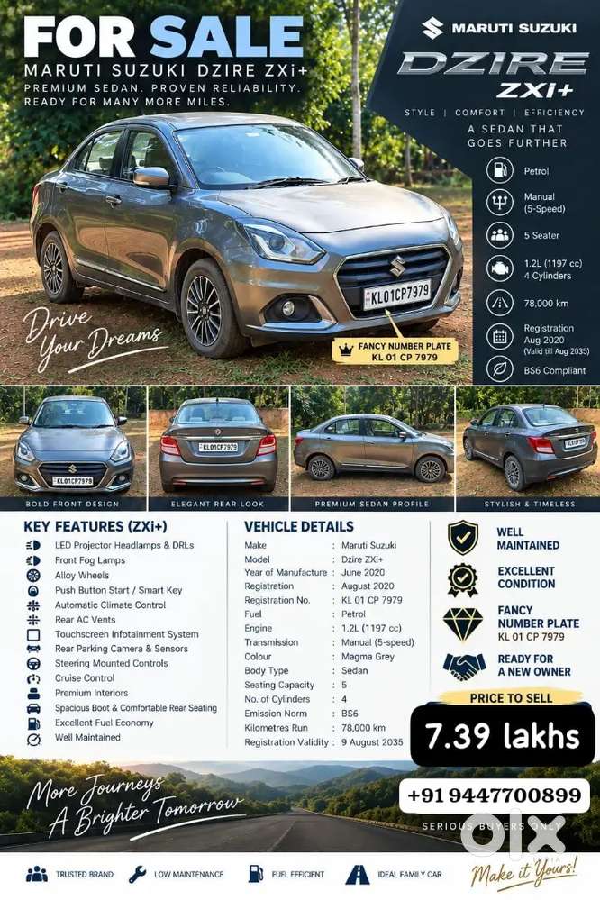 Maruti Dzire 2020 With Manual Transmission