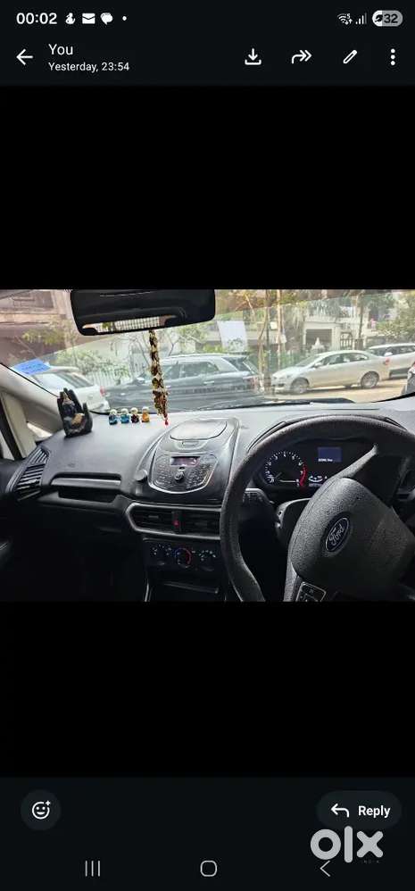 Well Maintained 2018 Ford Ecosport Ambiente Petrol Manual White Color