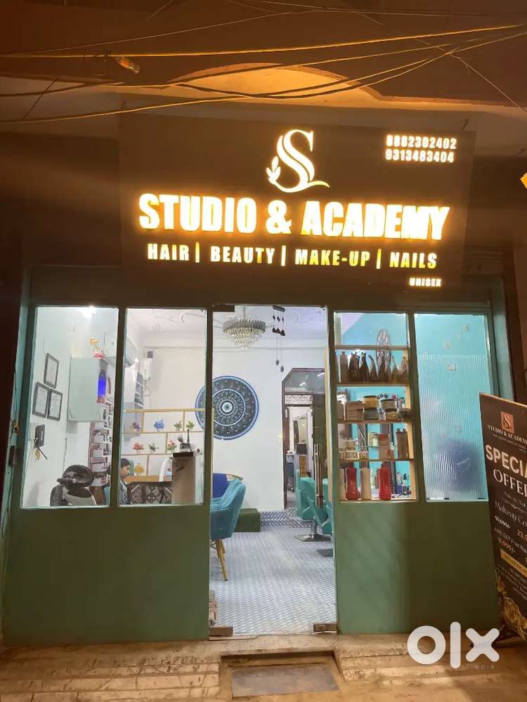 Fully Running Salon & Academy Setup for Sale in Laxmi Nagar